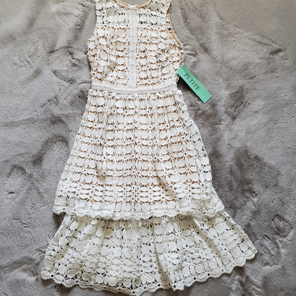 NWT Ryan Michelle Tiered Lace Tank Dress